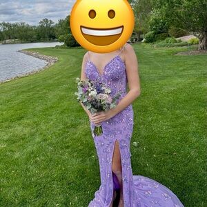 Elegant Lavender Prom Dress